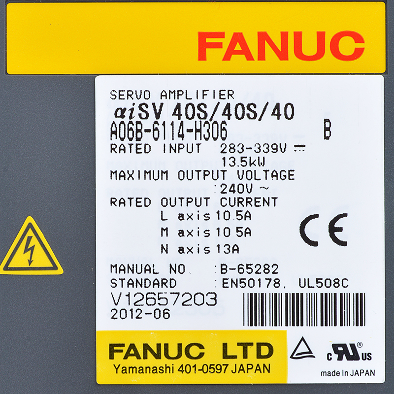 Best Price on Fanuc 0i-C - Fanuc drives A06B-6114-H306 Fanuc sevo amplifier aisv40s/40s/40 – Weite detail pictures